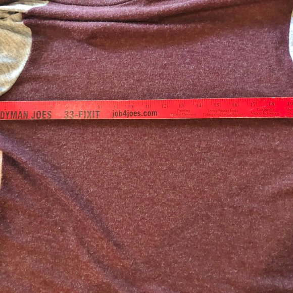 Sun N Moon Open Front Color Block Waterfall Cardigan SIZE  LARGE - Picture 8 of 12